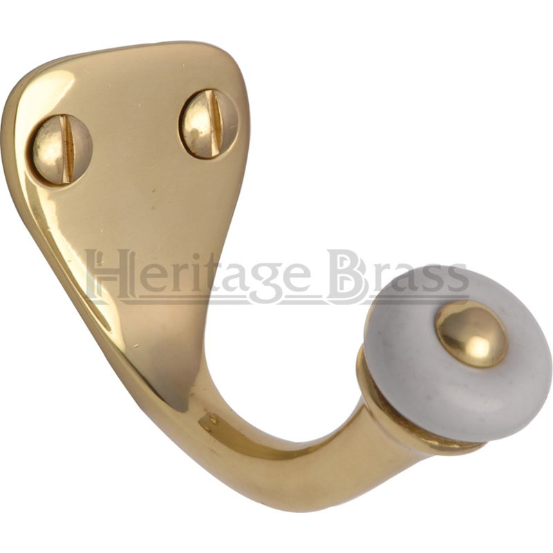 Heritage Brass Wall Mounted Porcelain Robe Hook Wayfair.co.uk
